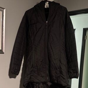 The North Face Reversible Quilted/faux fur Black Puffer Coat